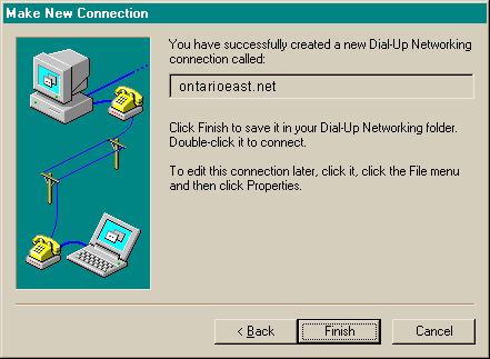 Make New Connection Finish