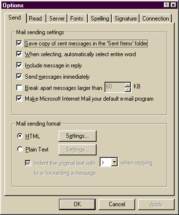 Mail Properties