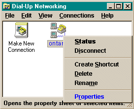 Dial-Up Properties