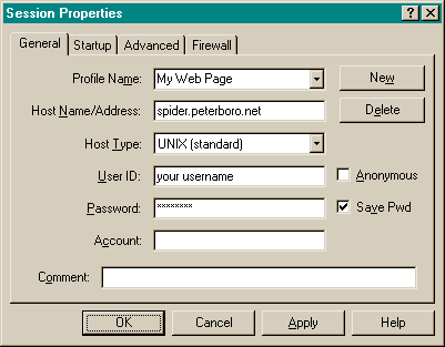 WS_FTP LE screen capture